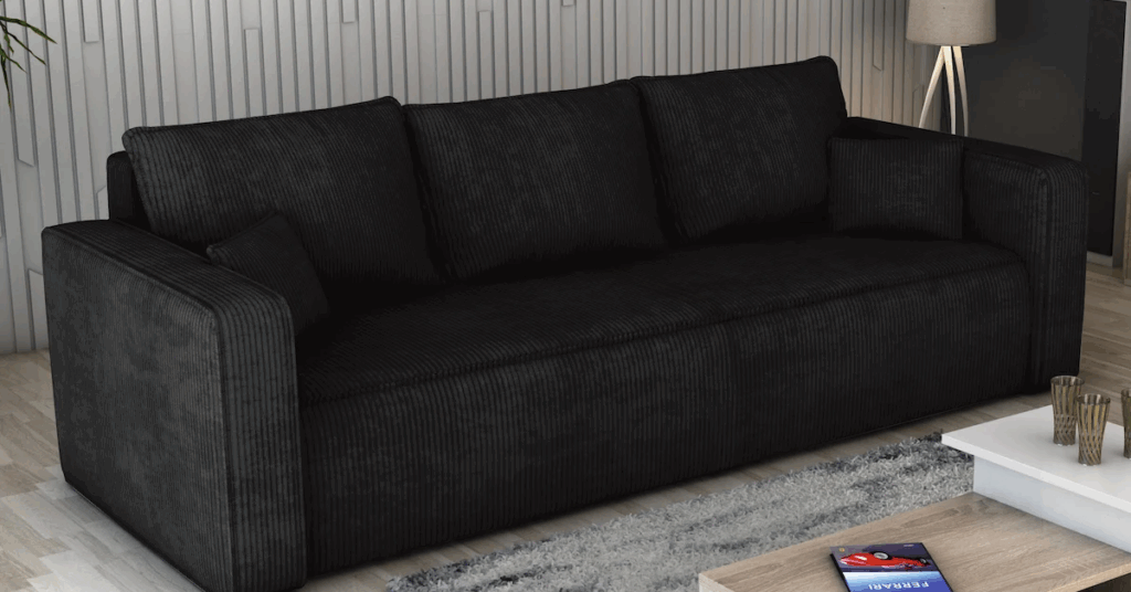 Czarna kanapa