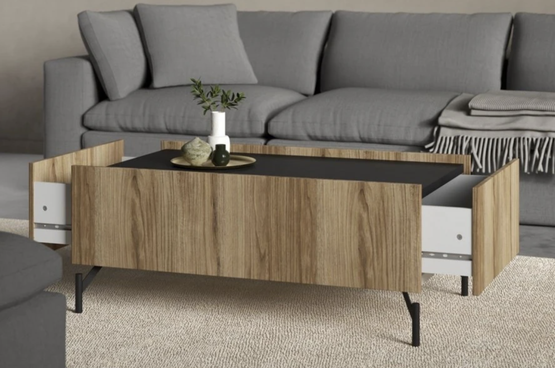 Stoliki z szufladami